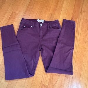 Altard State Maroon Jean Leggings 29/9